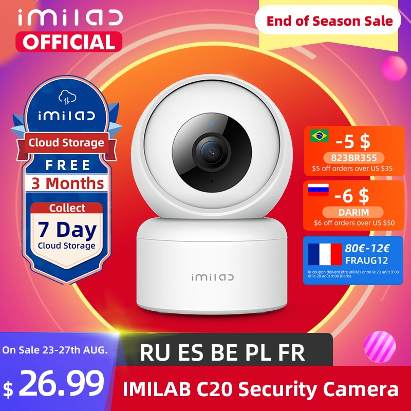 Imilab c20 1080p babyfoon met câmera de casa inteligente câmera ip wi...