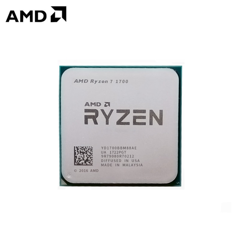 Processador amd ryzen 7 1700 r7, 1700 3.0 ghz oito núcleos, cpu...