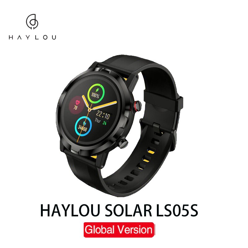 Relógio inteligente youpin haylou ls05s rt 2021 ip68, 12 modos de exercício,...