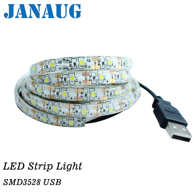 Usb powered led luz de tira 2835smd dc5v flexível led lâmpada fita...