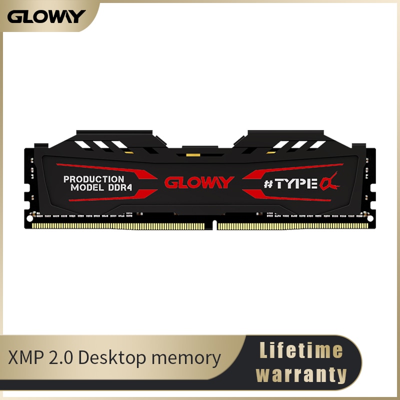 Gloway memória ram ddr4 8gb 3000mhz 1.35v, memória dimm para desktop de...