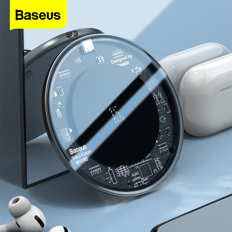 Baseus 15w qi carregador sem fio para iphone 13 12 11 pro...