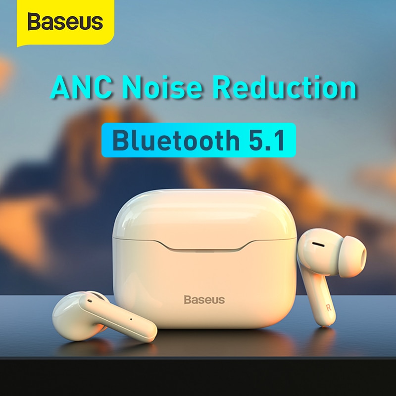 Baseus-fones de ouvido tws anc, sem fio, bluetooth 5.1, s1/s1pro, cancelamento de...