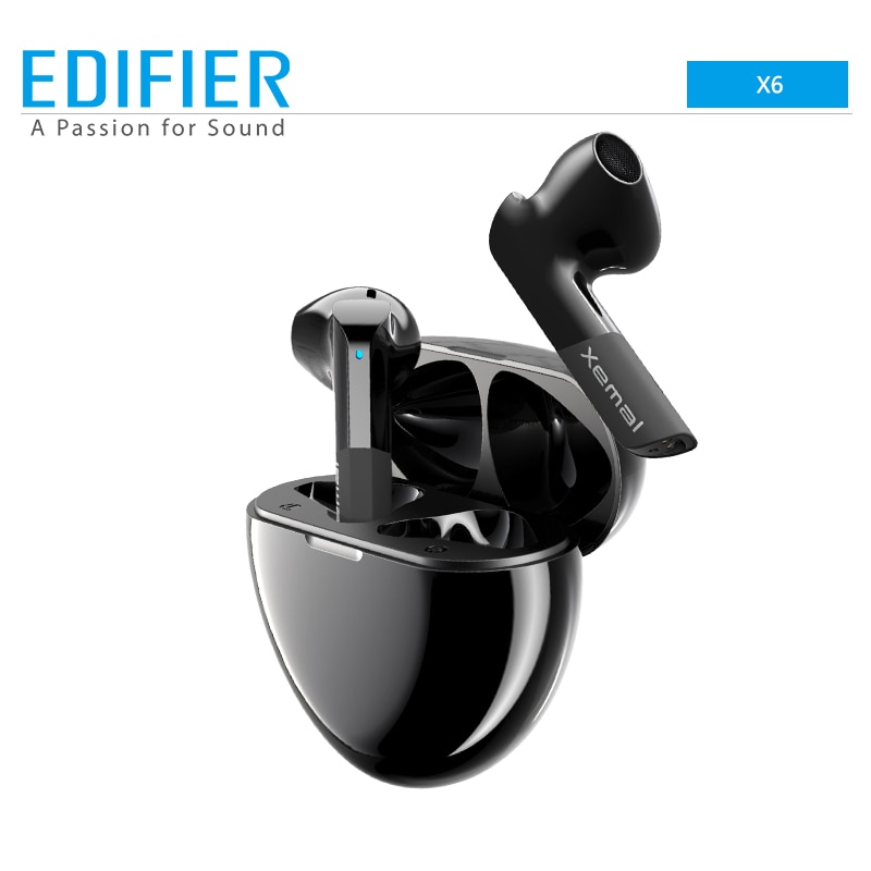 Edifier X6 tws fone de ouvido sem fio, bluetooth 5.0, suporta aptx,...