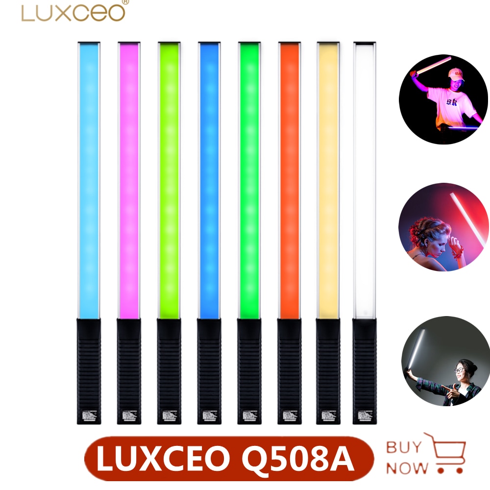 Luxceo q508a rgb conduziu a luz de vídeo varinha tubo fotografia lâmpada...