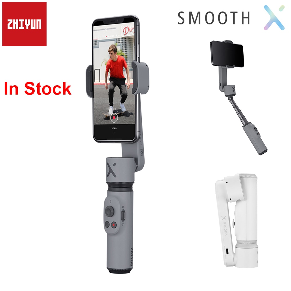 Zhiyun-bastão de selfie para celular, flexível e portátil, com estabilizador de monopé,...