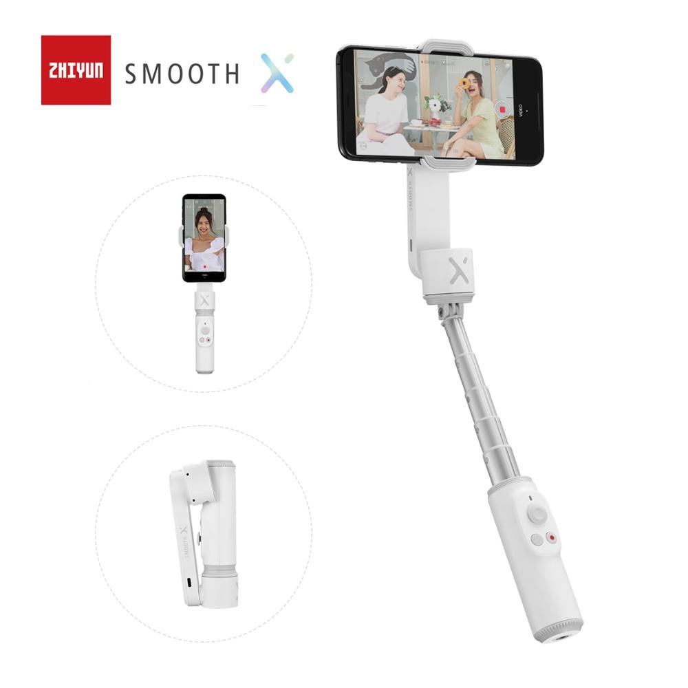 ZHIYUN SMOOTH X oficial suave selfie vara telefone cardan handheld estabilizador palo...
