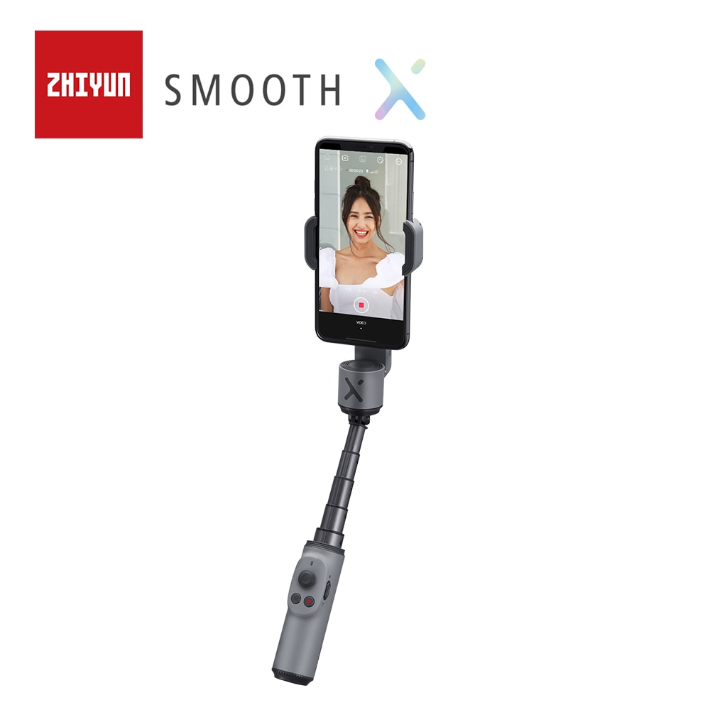 Zhiyun suave x selfie vara estabilizador titular do telefone celular cardan smartphone...