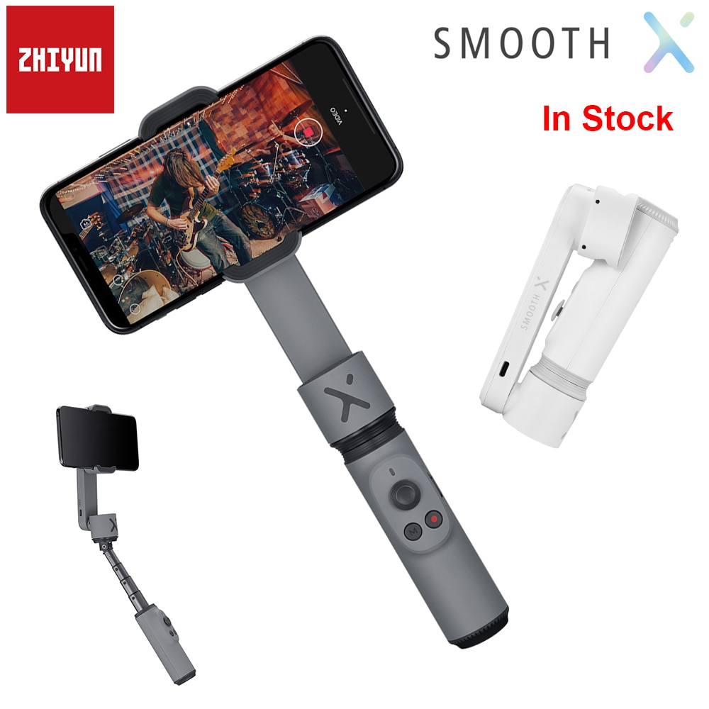 Zhiyun-suporte estabilizador para smartphone, flexível, x, gimbal, tripé, para iphone 11 pro...