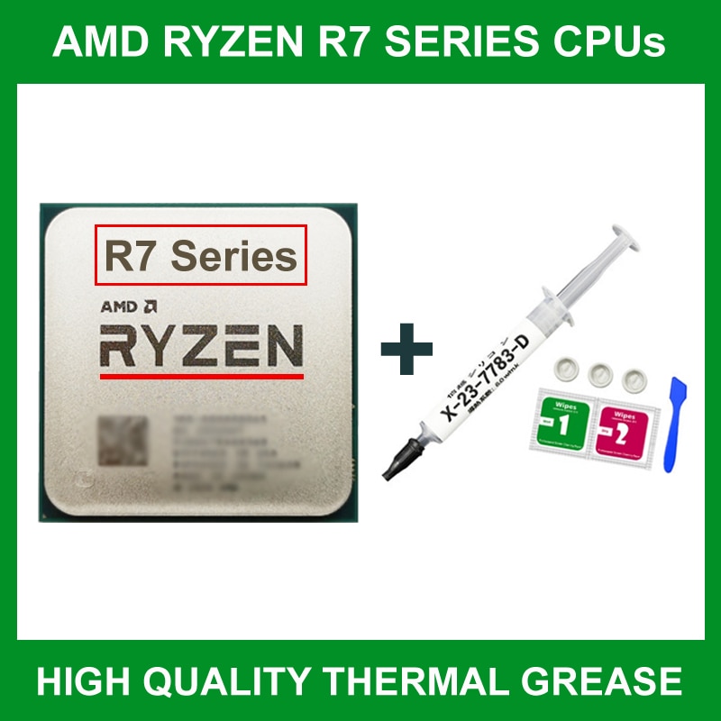 Amd ryzen 7 processadores com graxa térmica ryzen 7 5800x pasta térmica...