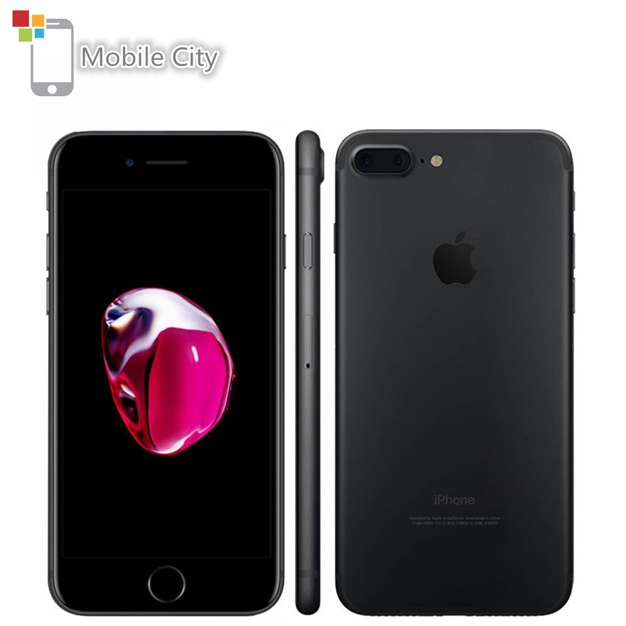 Apple iphone 7 plus desbloqueado original, telefone móvel 4g lte 5.5 polegadas,...
