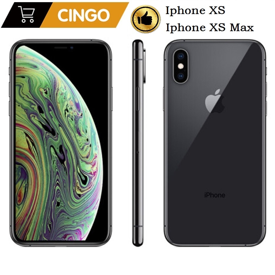 Apple-iphone xs original desbloqueado, iphone xs max, 4g, lte, 4g ram, 64gb/256gb...