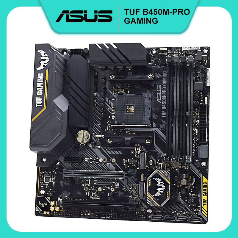 ASUS TUF B450M PRO GAMING B450 Motherboard AM4 DDR4 Ryzen 7 5800x...