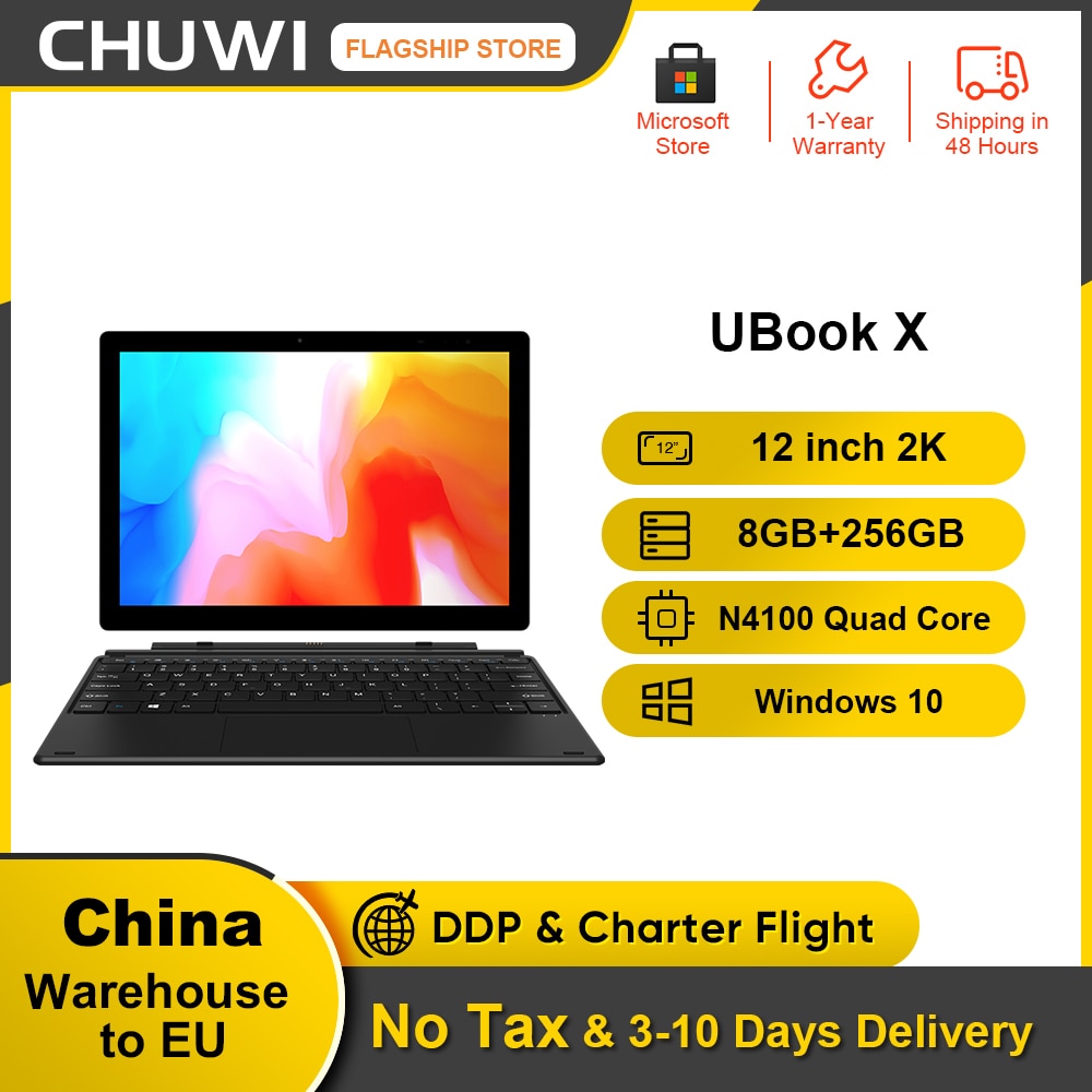Chuwi ubook x 12 Polegada tablet pc intel gemini-lago n4100 duad núcleo...