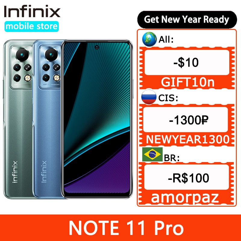 Infinix nota 11 pro 8gb 128gb 6.95 display display display smartphone helio...