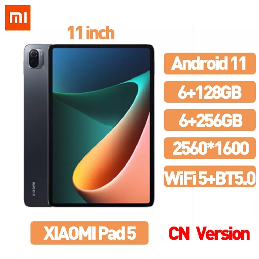 Xiaomi tablet almofada 5 android 11 snapdragon 860 6gb ram 128gb/256gb rom...