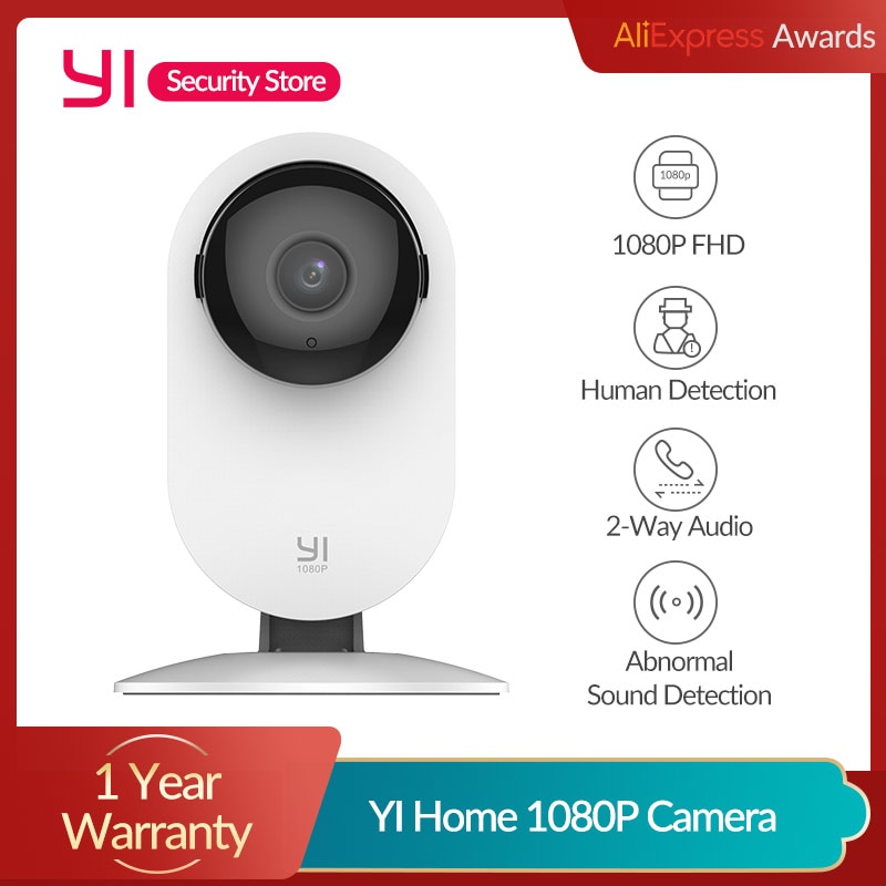 Yi-câmera doméstica para monitoramento do bebê, 1080p, movida a ia, fhd, detecção...