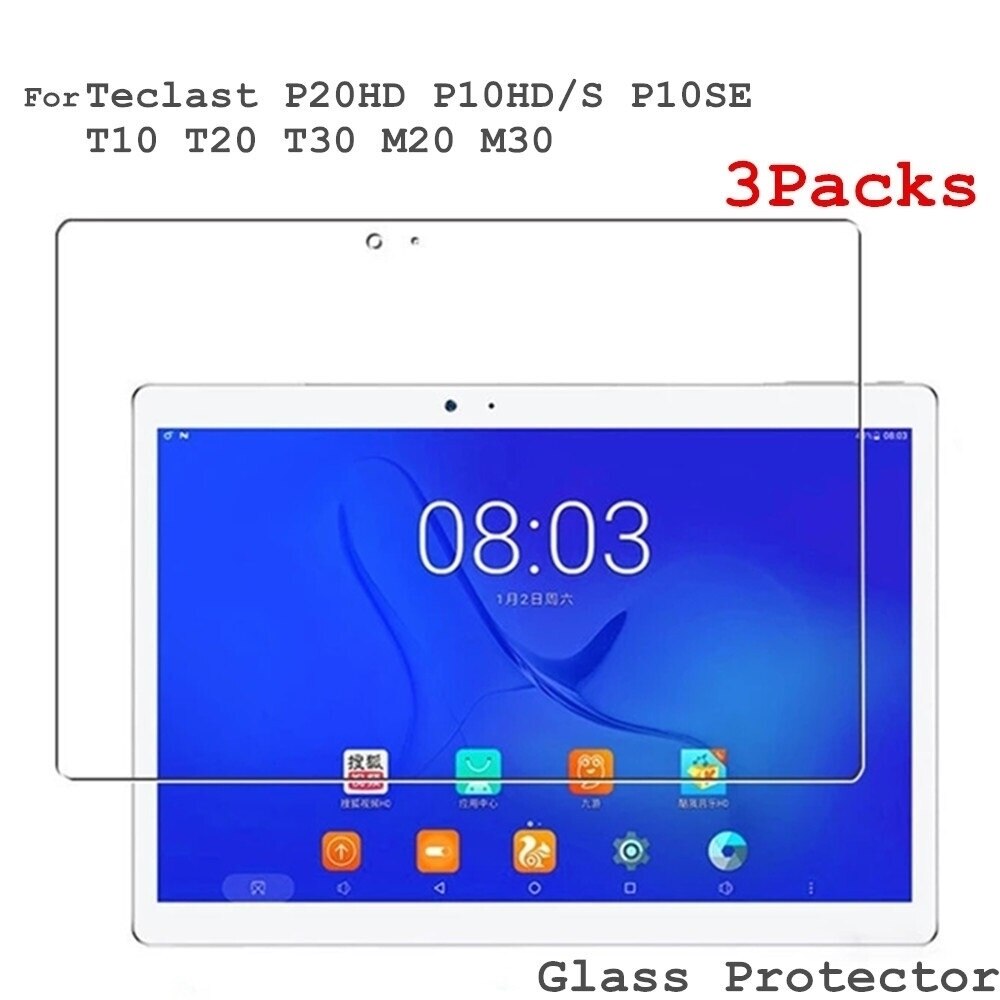 3 peças de vidro filmes para teclast p20hd p20 hd protetor de...