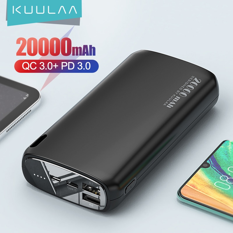 Banco de energia KUULAA 20000mAh carregador portátil de banco de energia bateria...