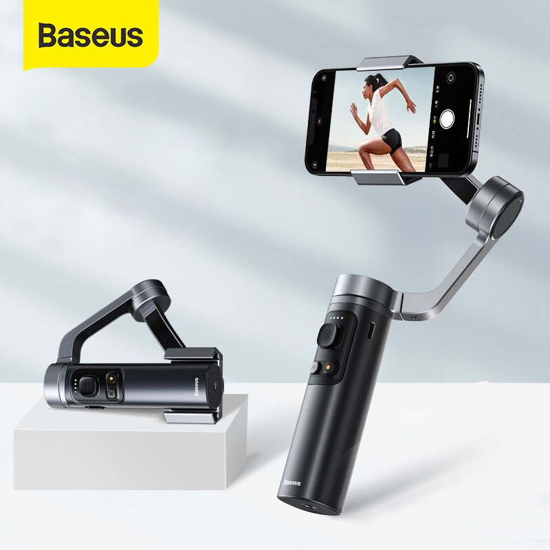 Baseus cardan handheld dobrável 3-axis bolso tamanho telefone estabilizador cardan selfie vara...