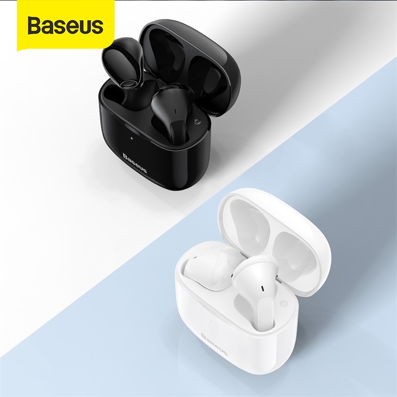 Baseus e3 tws fone de ouvido sem fio bluetooth 5.0 verdadeiro fones...