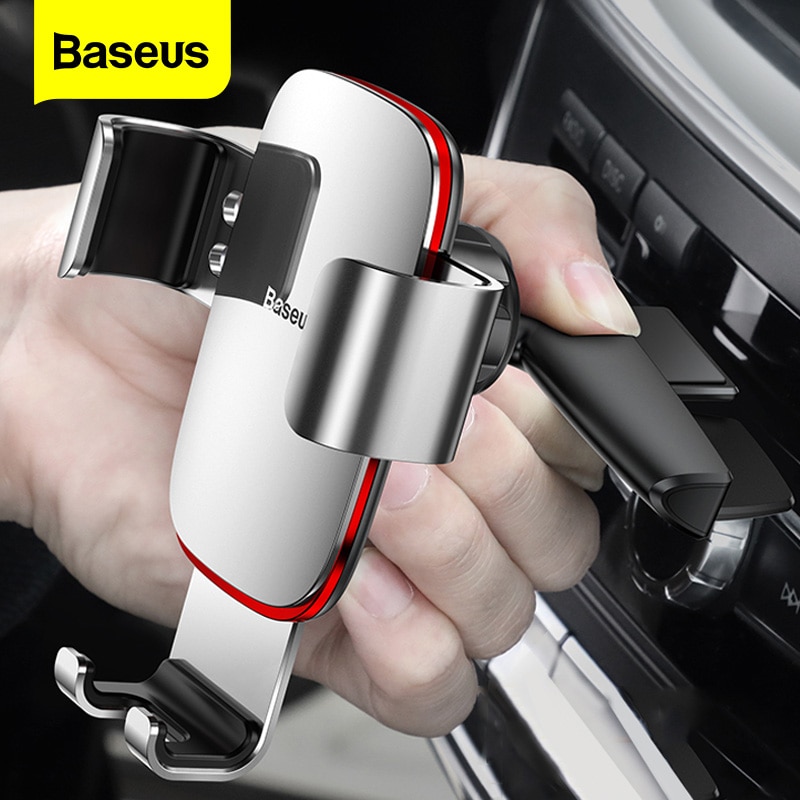 Baseus-suporte de telefone para carro, gravidade, metal, para iphone 11 pro, xs...