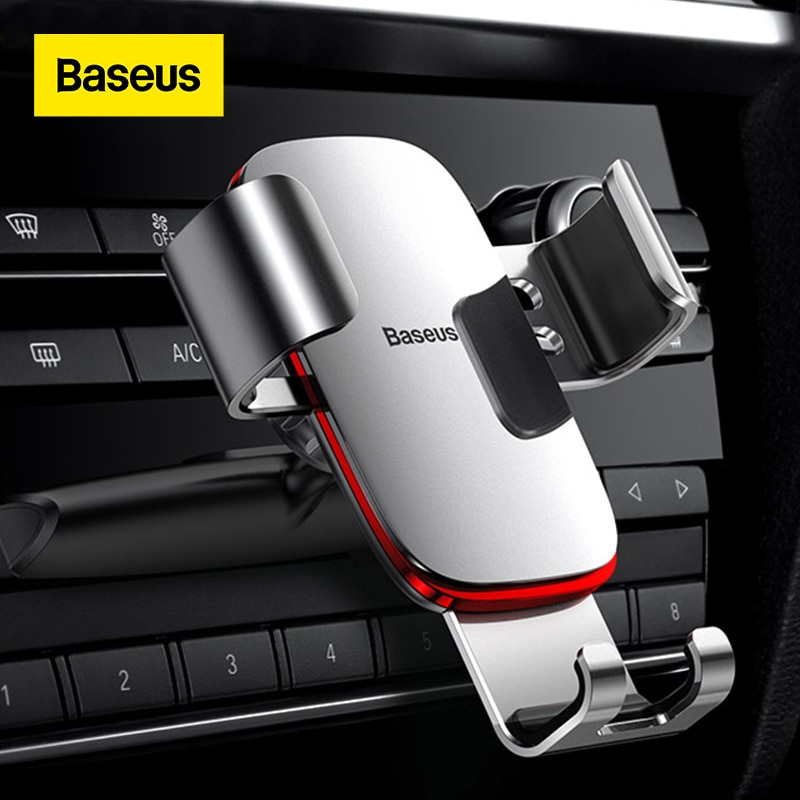 Baseus-suporte de telefone para carro, gravidade, prendedor para smartphone, entrada para cd,...