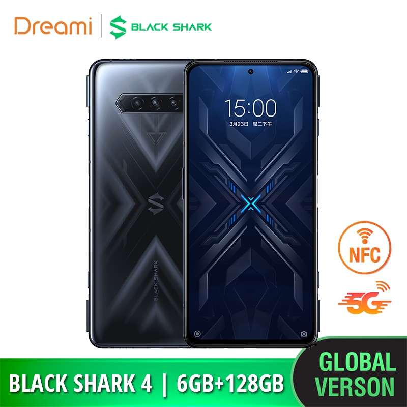 Black shark 4 6gb ram 128gb rom-telefone para jogos/smartphone/móvel/blackshark/snapdragon