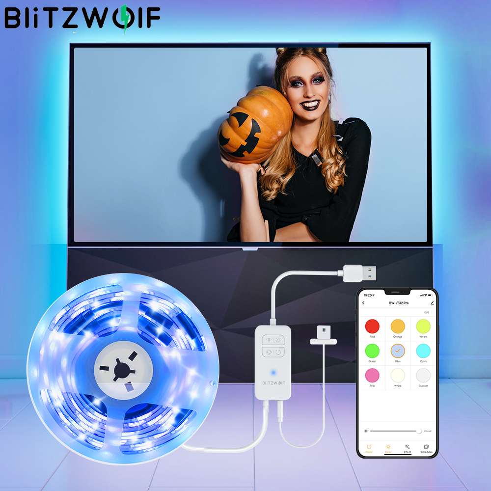 BlitzWolf BW-LT32 Pro Smart RGB TV Light Strip Kit