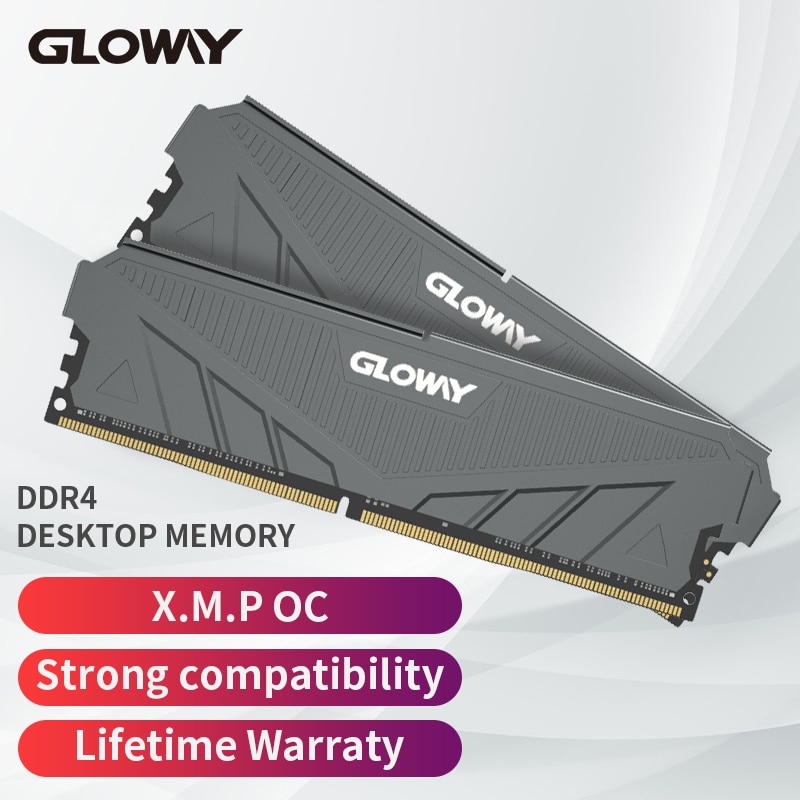 Gloway memória ram ddr4 3200mhz rgb (8gbx2) kit (16gbx2) 3600mhz desktop 3000...