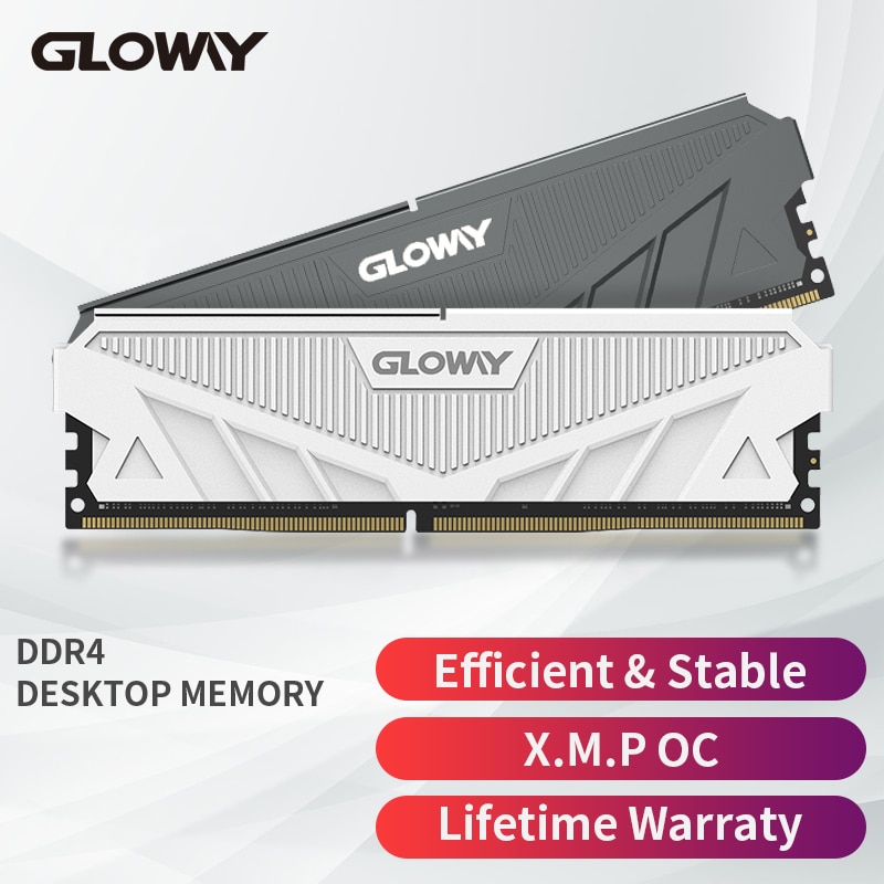 Gloway memória ram ddr4 8 gb 3200mhz desktop 16gb 3000mhz compatível 2666mhz...