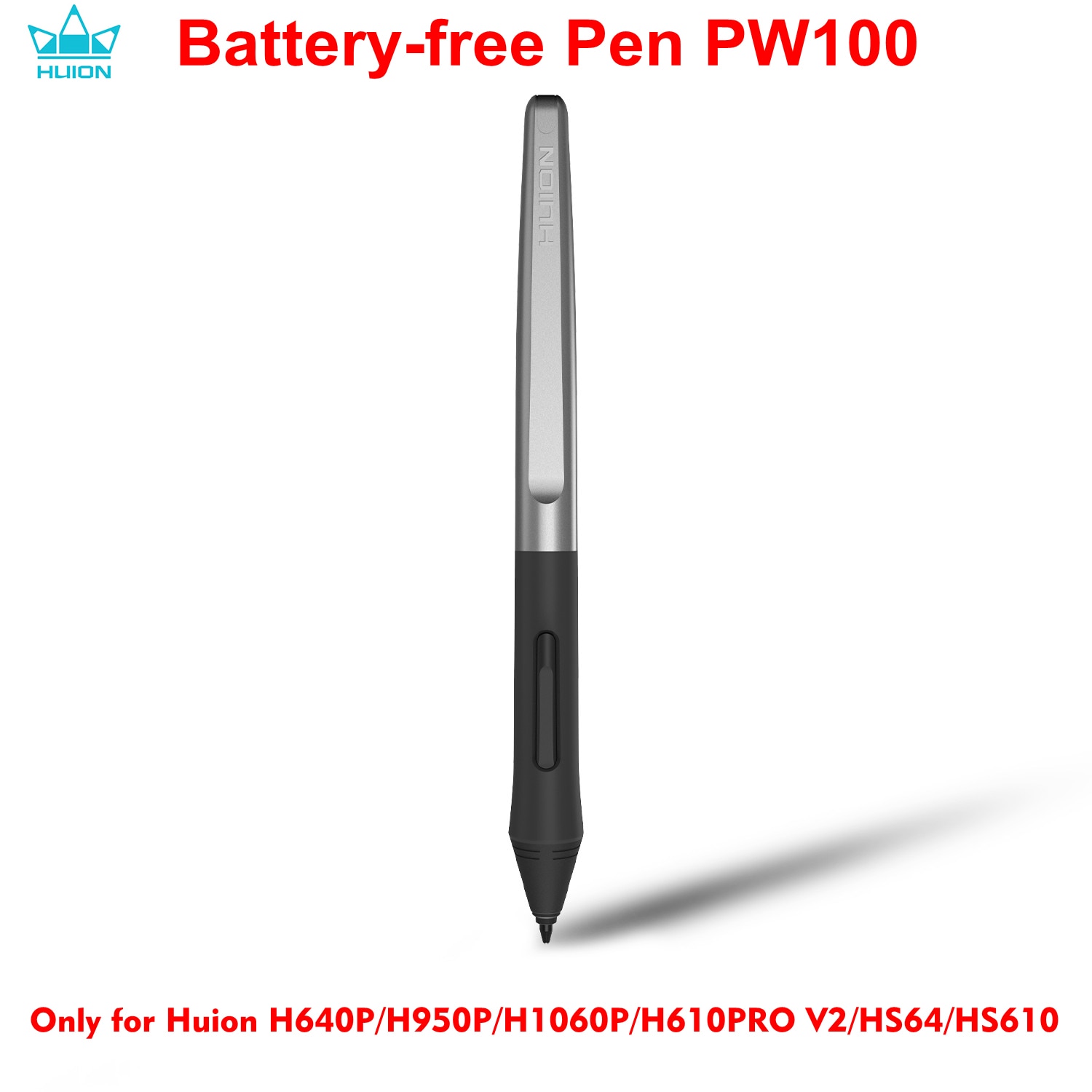 Huion-caneta digital pwpw100, dispositivo para desenho gráfico, com bateria, para huion h640p/h950p/h1060p/h610pro...
