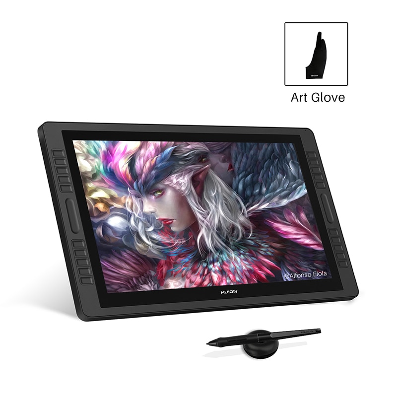 Huion kamvas pro 22 2019 digital tablet monitor 21.5 Polegada gráficos desenho...