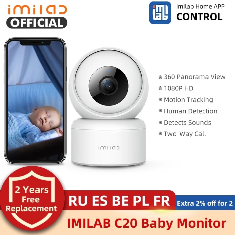 Imilab c20 câmera de segurança em casa vedio vigilância 1080p hd indoor...