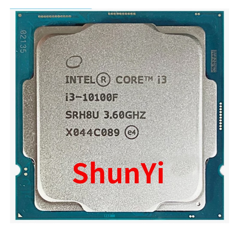 Intel core i3-10100F i3 10100f 3.6 ghz 4-core processador cpu de 8...