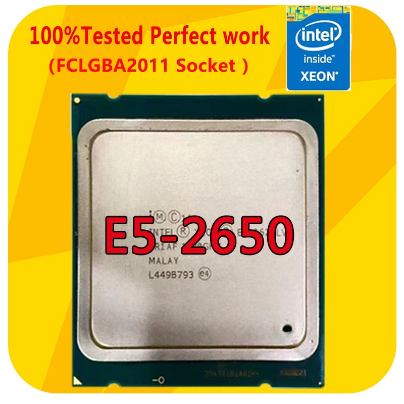 Intel xeon cpu tocessor E5-2650 c2 sr0kq 2.0ghz 8-core 20m 8gt/s 95w...