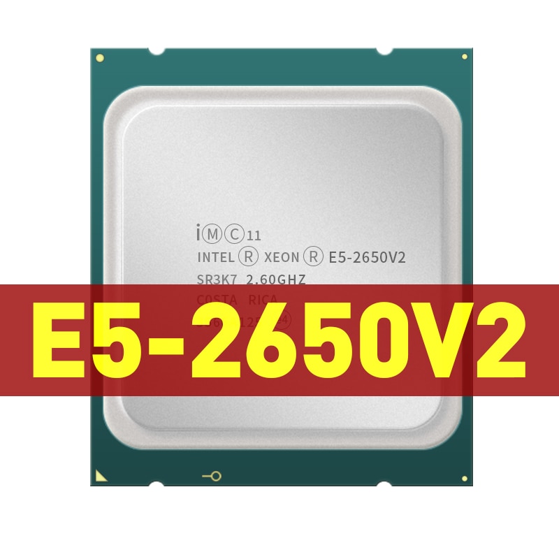 Intel xeon E5-2650v2 e5 2650v2 e5 2650 v2 2.6 ghz oito-núcleo dezesseis-thread...