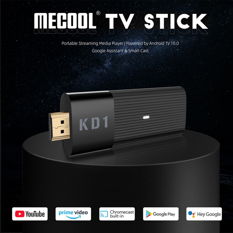 Mecool-tv box inteligente kd1, global, 2gb, 16gb, 1080p, 4k, hd 2.4g/5g, android...