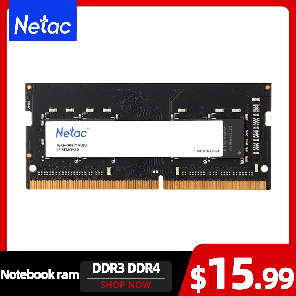 Netac DDR3 Notebook Memória Ram Memoria Ram ddr4 4gb ddr3l 8gb 16gb...