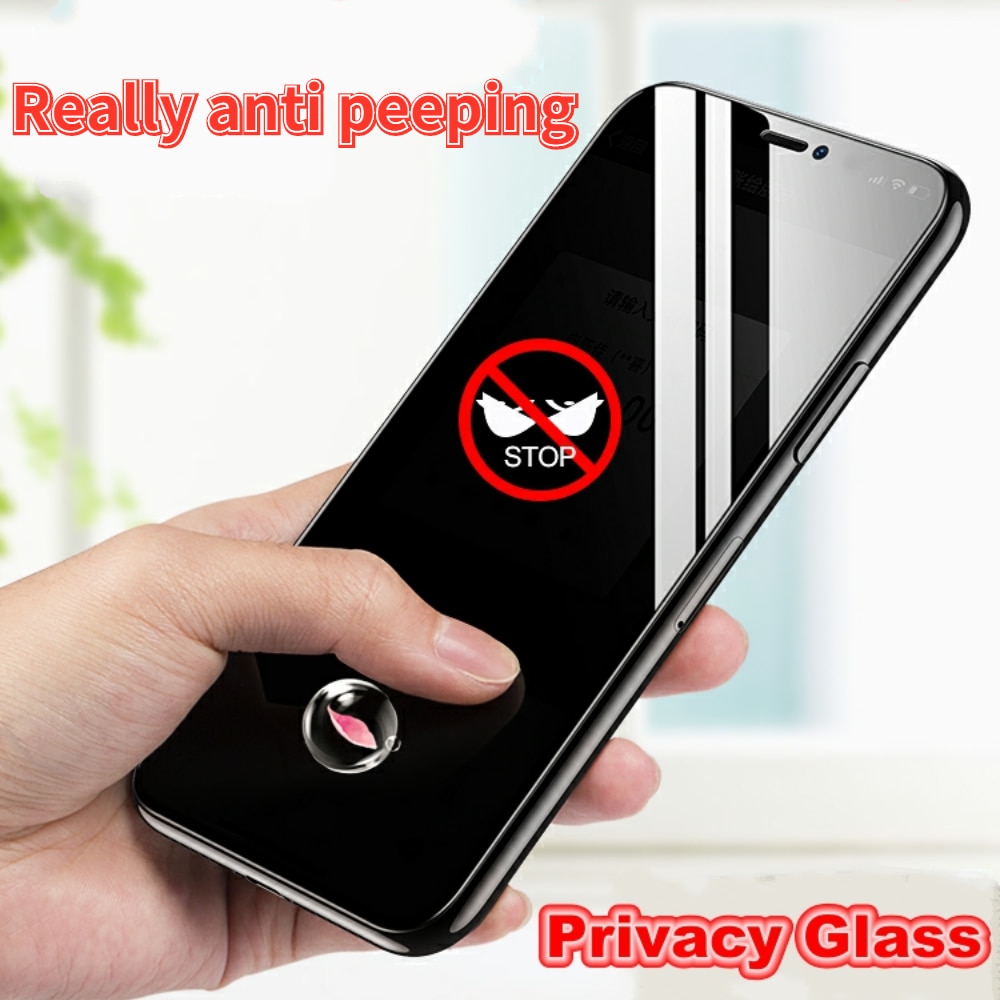 Privacidade vidro temperado anti spy peeping filme protetor de tela para xiaomi...