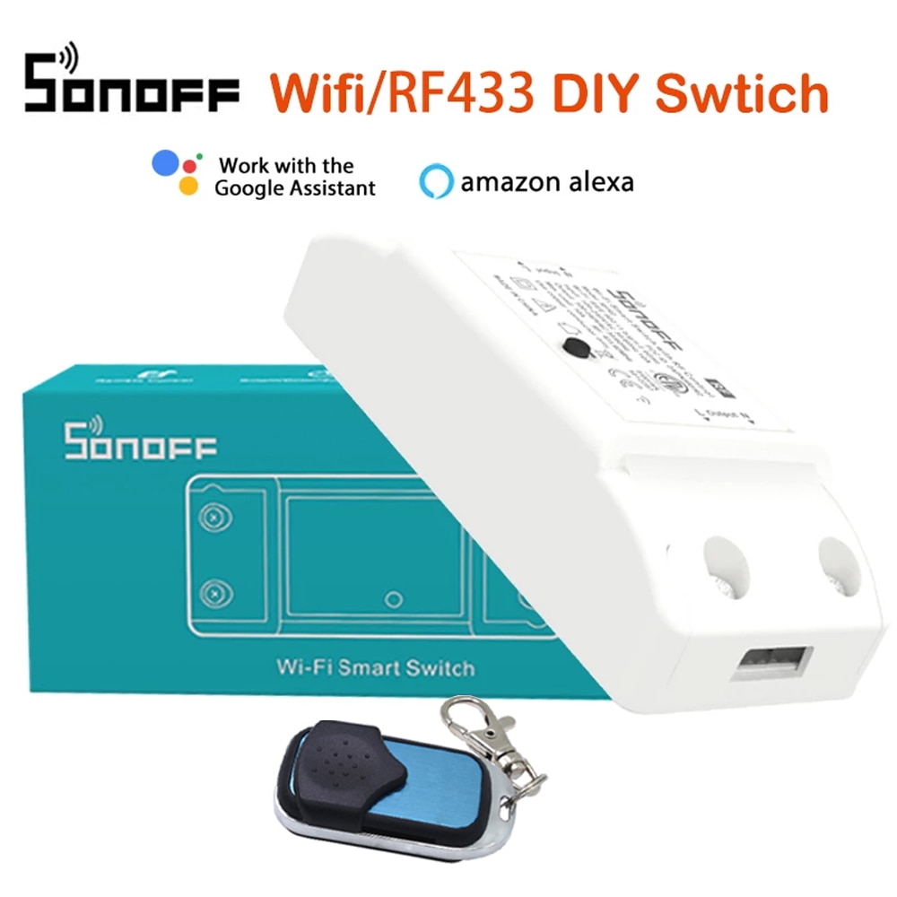 Sonoff rf interruptor inteligente para automação residencial, comutador 433mhz, módulos de automação...
