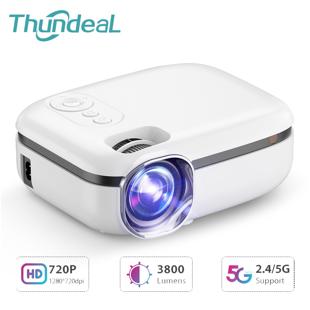 Thundeal td92 5g wi fi mini projetor para 1080p vídeo beamer telefone...