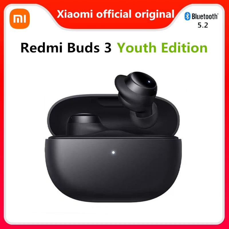 Xiaomi redmi buds 3 lite edição da juventude bluetooth 5.2 fones de...