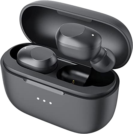 Fones de ouvido Bluetooth Haylou GT5 TWS com som estéreo AAC HD, detecção inteligente de uso, suporte para carregamento sem fio