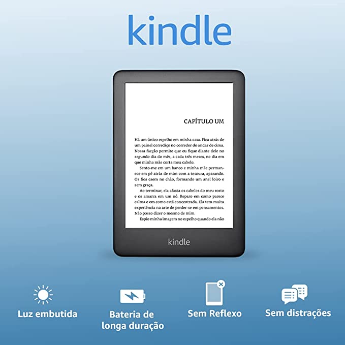 Kindle 10a. geração com iluminação embutida