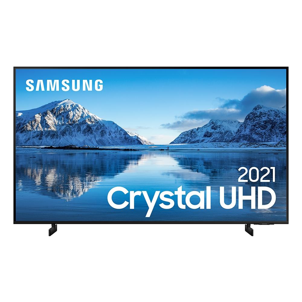 Samsung Smart TV 75´´ Crystal UHD 4K 75AU8000, Dynamic Crystal Color, Borda Infinita, Visual Livre de Cabos, Alexa Built In - UN75AU8000GXZD