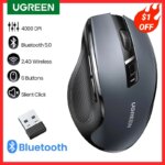 UGREEN Mouse sem fio Bluetooth 5.0