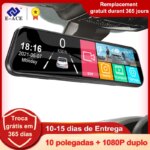 E-ACE Retrovisor com Câmera Veicular 10 Polegadas  IPS Touch Screen 1080P