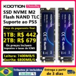 (Armazem Brasil) KOOTION SSD NVMe M.2  1 TB 7200Mbps