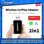 Adaptador CarPlay sem fio 2in1